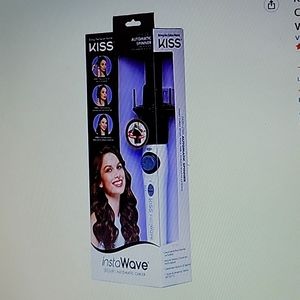 Kiss Products Instawave Deluxe Automatic Ceramic Curling Iron 1" black New…